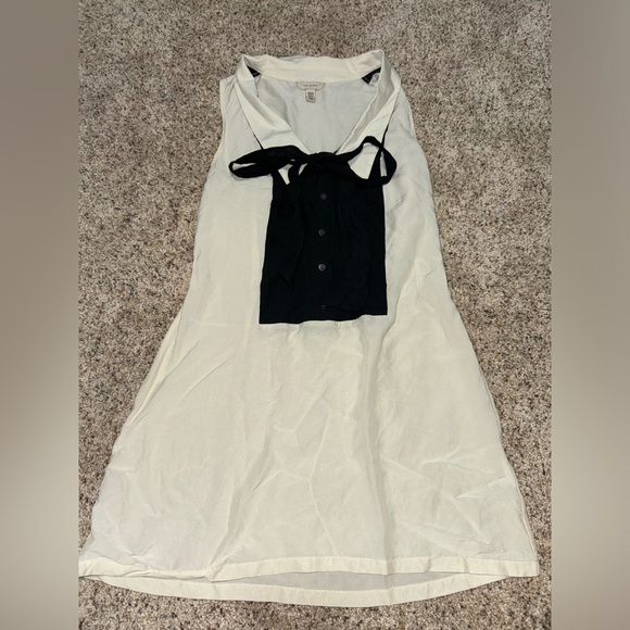 Ted Baker Cream & Black Bow Dress - Size Small - Picture 1 of 7